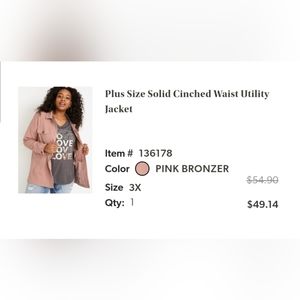 EUC Maurices mid weight Shacket